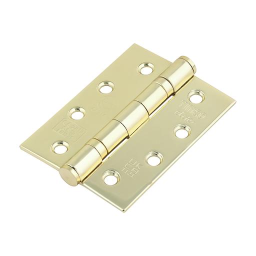 TIMCO Grade 13 Fire Door Hinges - Electro Brass Stainless Steel (101 x 76 x 3, Box of 1.5)