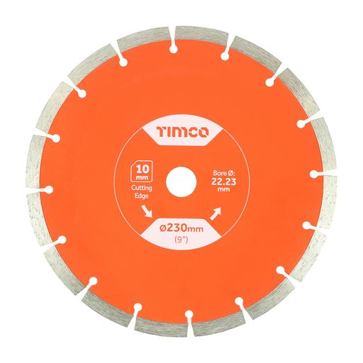 TIMCO General Purpose Diamond Blade - Segmented (230 x 22.2, Box of 1)