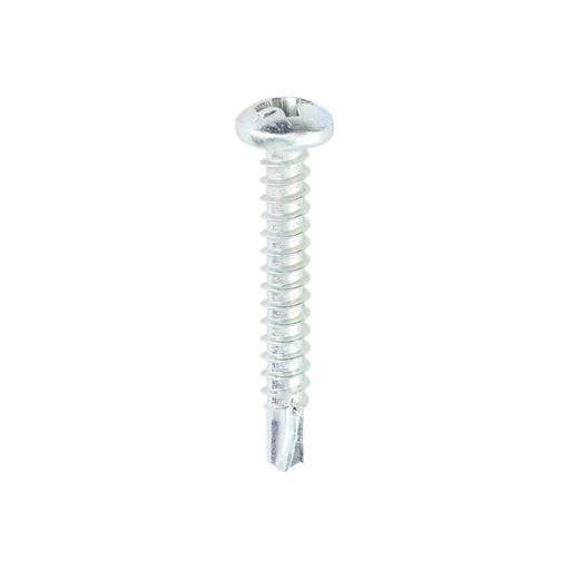 TIMCO Metal Construction Sheet & Stud Screws - PH - Pan - Self-Drilling - Zinc (6 x 1, Box of 1000)