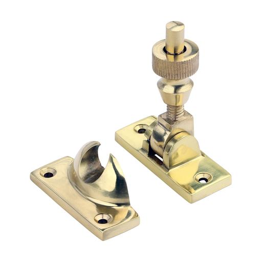 TIMCO Brighton Pattern Sash Fastener - Polished Brass (57 x 22, TIMpac of 1)