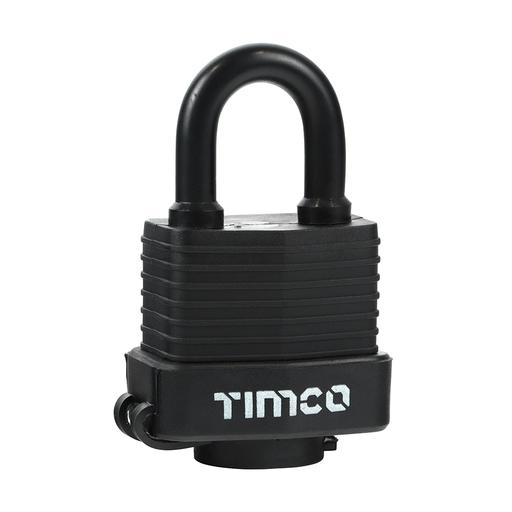 TIMCO Weatherproof Padlock (40mm, Blister Pack of 1)