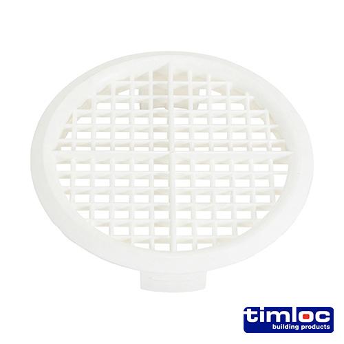 TIMCO Timloc Push-In Soffit Vent - White - 1140 (70mm, Bag of 10)