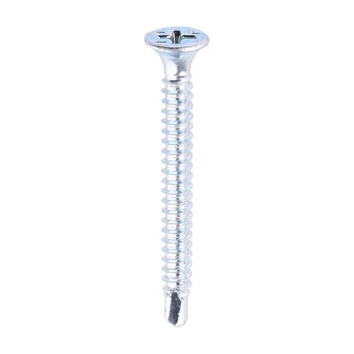 TIMCO Cill Screws - Bugle - PH - Self-Tapping Thread - Self-Drilling Point - Zinc (4.2 x 42, Box of 500)