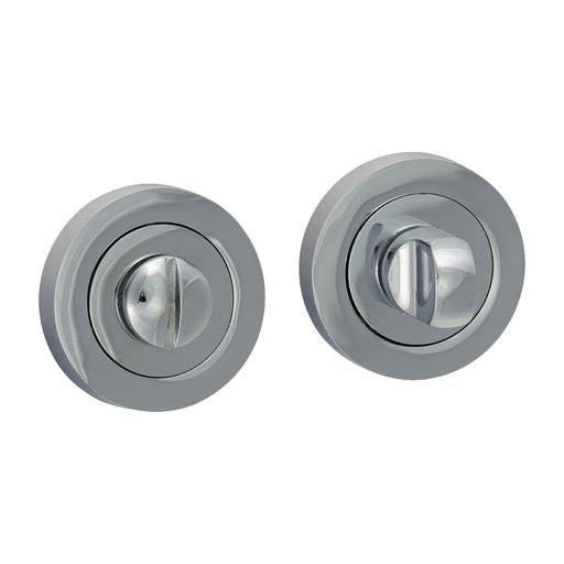 TIMCO Bathroom Thumb Turn And Release - Polished Chrome (51mm, Blister Pack of 1)
