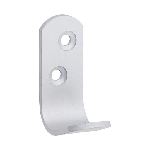 TIMCO Single Robe Hook - Satin Anodised Aluminium (47 x 19, TIMpac of 2)