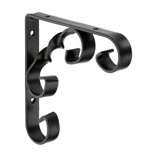 TIMCO Scroll Bracket - Black (4 x 4, Unit of 1)