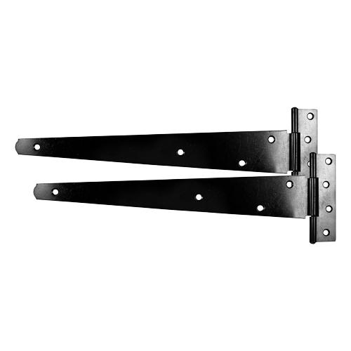 TIMCO Pair Of Medium Tee Hinges - Black (12, TIMbag of 1)