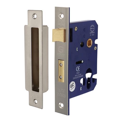 TIMCO Euro Sashlock - Satin Nickel (78 case / 56 backset, Box of 1)