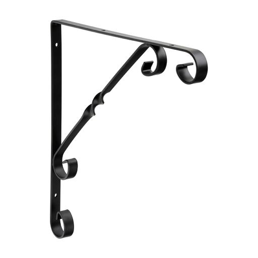 TIMCO Scroll Bracket - Black (10 x 10, Unit of 1)