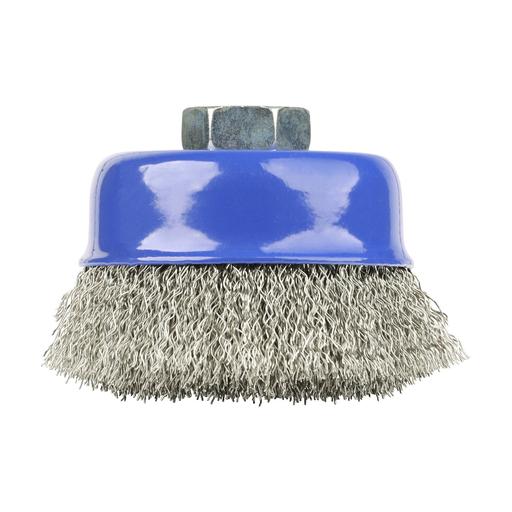 TIMCO Angle Grinder Cup Brush - Crimped Stainless Steel (75mm, Blister Pack of 1)