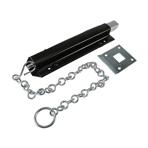 TIMCO Spring Chain Bolt - Black (18, Plain Bag of 1)