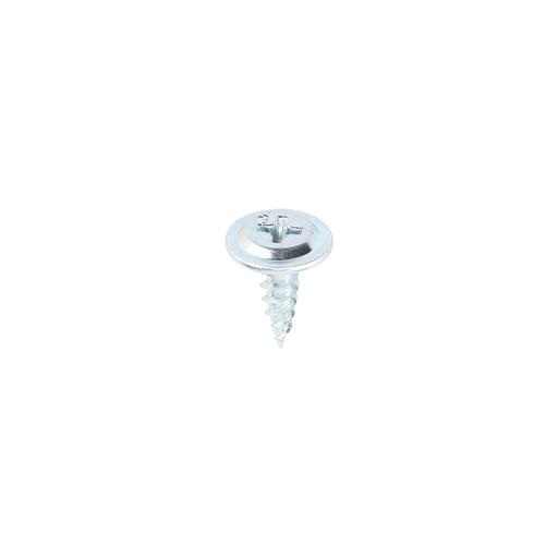 TIMCO Metal Construction Sheet & Framing Screws - PH - Wafer - Sharp Point - Zinc (8 x 9/16, Box of 1000)