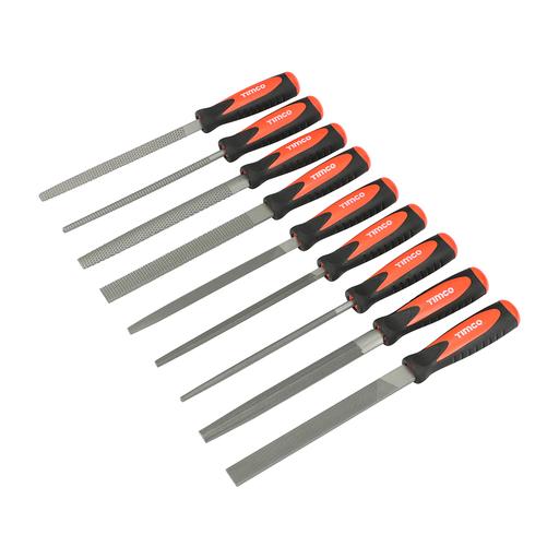 TIMCO File & Rasp Set (9pcs, Fabric Case of 9)