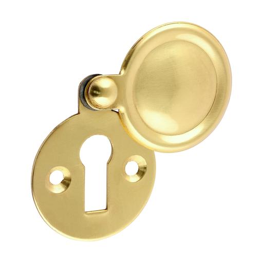 TIMCO Pair Of Traditional Pattern Escutcheon - Polished Brass (32mm, TIMpac of 1)