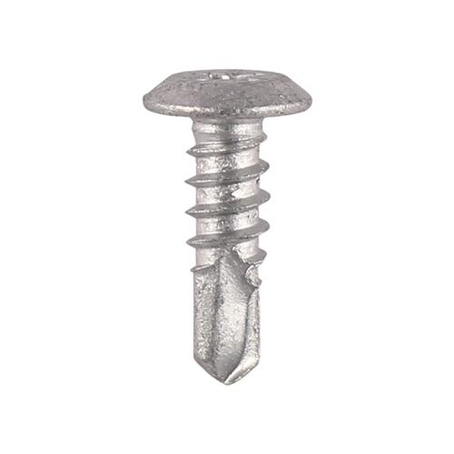 TIMCO Metal Construction Sheet & Framing Screws - PH - Low Profile Pan - Exterior - Silver Organic (4.8 x 16, Box of 500)