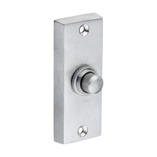 TIMCO Traditional Door Bell Push - Satin Chrome (80 x 31, TIMpac of 1)