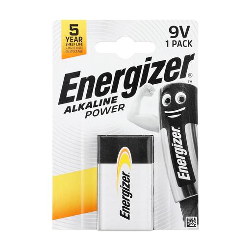 TIMCO Energizer Alkaline Power 9V Battery (9V 522, Pack of 1)