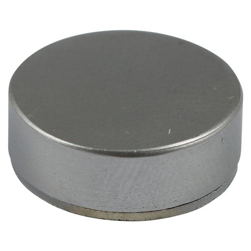 TIMCO Threaded Screw Caps - Solid Brass - Satin Chrome (14mm, TIMpac of 4)