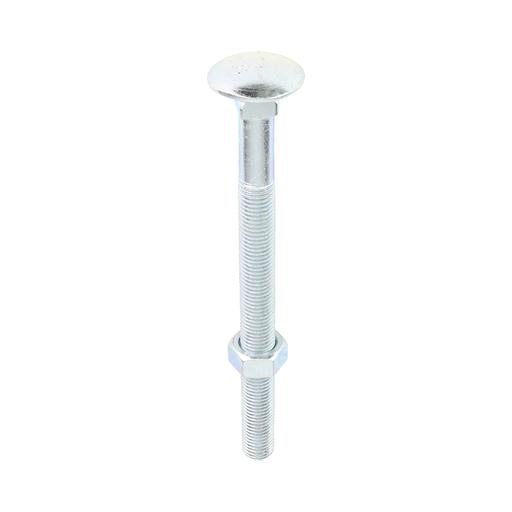TIMCO Carriage Bolts & Hex Nuts - Zinc (M16 x 200, Box of 5)