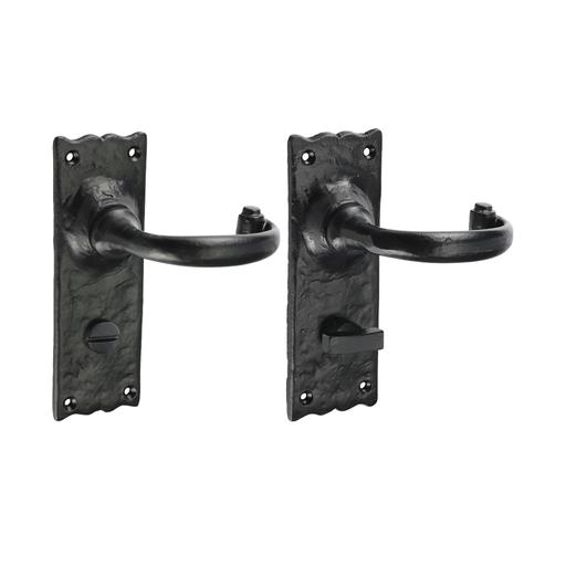 TIMCO Traditional Bathroom Lock Handle - Antique Black (155 x 54, Box of 1)