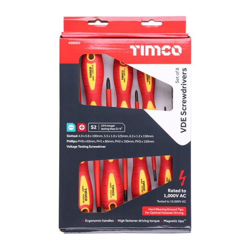 TIMCO Vde Screwdriver Set (8pcs, Box of 8)