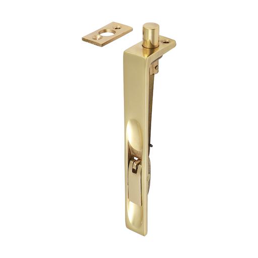 TIMCO Lever Action Flush Bolt - Polished Brass (150 x 19mm, TIMpac of 1)