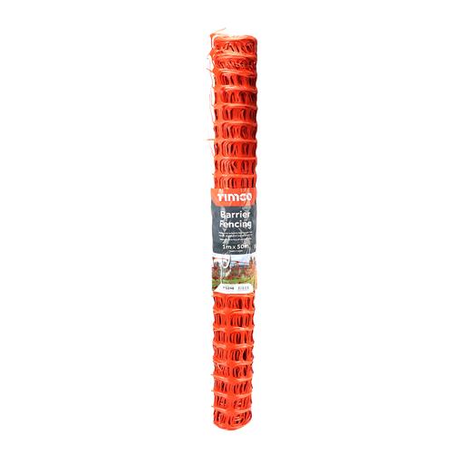 TIMCO Barrier Fencing - Orange (1m x 50m, Bag of 1)