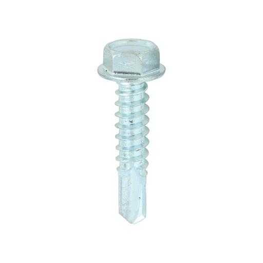 TIMCO Metal Construction Light Section Screws - Hex - Self-Drilling - Zinc (12 x 1, Box of 500)