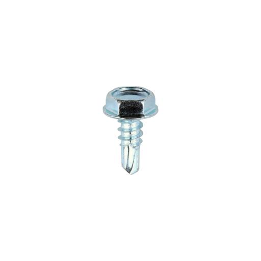 TIMCO Metal Construction Light Section Screws - Hex - Self-Drilling - Zinc (10 x 1/2, Box of 1000)