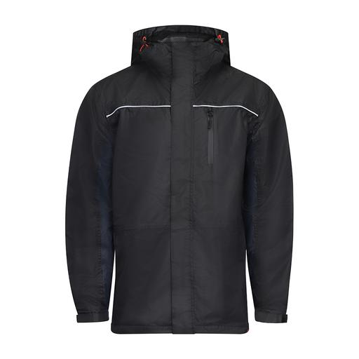TIMCO Waterproof Lined Rain Jacket - Black (Medium, Bag of 1)