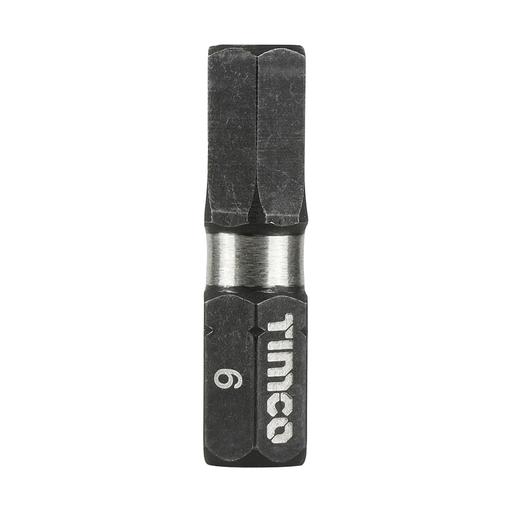 TIMCO Impact Driver Bits - Hex (6.0 x 25, Handy Bit Pack of 10)