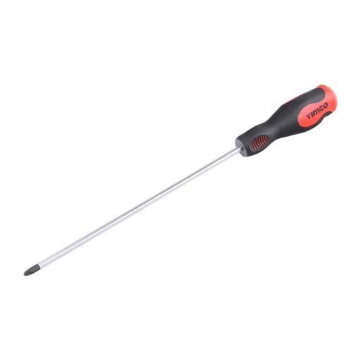 TIMCO Screwdriver - Pozi (PZ2 x 250mm, Clip of 1)