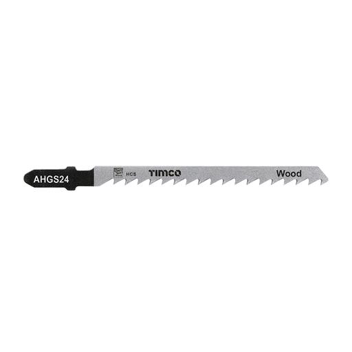 TIMCO Jigsaw Blades - Wood Cutting - Hcs Blades - T244D (Pack of 5)