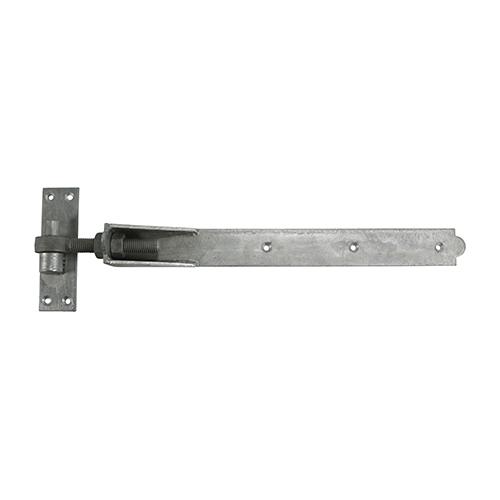 TIMCO Pair Of Adjustable Band & Hook On Plates Hot Dipped Galvanised (450mm, Plain Bag of 1)