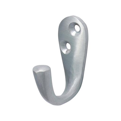 TIMCO Single Robe Hook - Satin Chrome (44 x 18mm, TIMpac of 1)