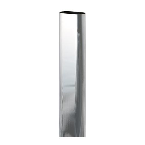 TIMCO Wardrobe Rail - Oval - Polished Chrome (30 x 15 x 1219, Unit of 1)