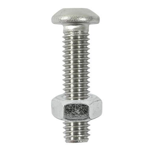 TIMCO Socket Screws & Hex Nuts - Button - Stainless Steel (M6 x 16, TIMpac of 8)
