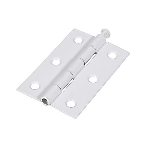 TIMCO Plain Butt Hinge - Loose Pin (1840) - White (75 x 50, Plain Bag of 1)