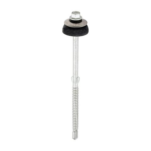 TIMCO Metal Construction Fibre Cement Board To Light Section Screws - Hex - Self-Drilling - Exterior - Silver Organic (6.3 x 130, Box of 50)