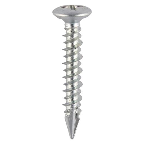 TIMCO Window Fabrication Screws - Pan Countersunk - PH - High-Low Thread - Slash Point - Zinc (4.3 x 25, Box of 1000)