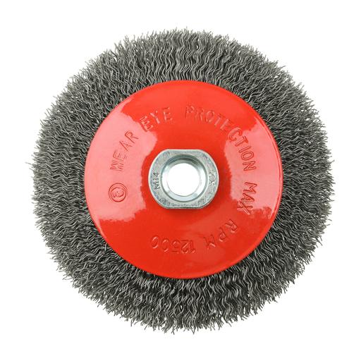 TIMCO Angle Grinder Bevel Brush - Crimped Steel Wire (115mm, Box of 1)