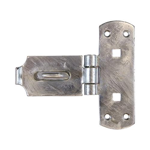 TIMCO Vertical Pattern Bolt On Hasp & Staple - Heavy Duty - Hot Dipped Galvanised (6, TIMbag of 1)