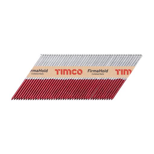 TIMCO Firmahold Collated Clipped Head Nails - Retail Pack - Plain Shank - Firmagalv (3.1 x 90, Box of 1100)