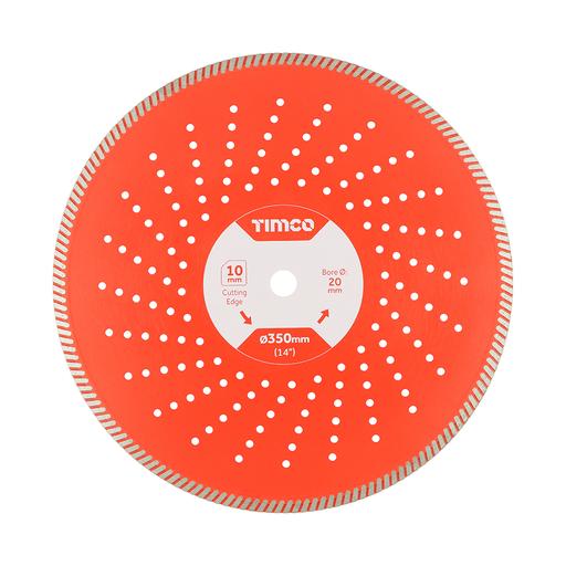 TIMCO Premium Diamond Blade - Turbo Continuous (350 x 20, Box of 1)