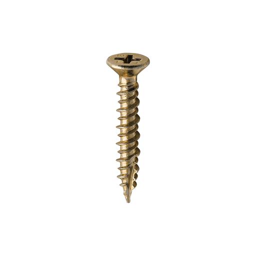 TIMCO Window Fabrication Screws - Countersunk - PH - High-Low Thread - Slash Point - Yellow (4.3 x 25, Box of 1000)