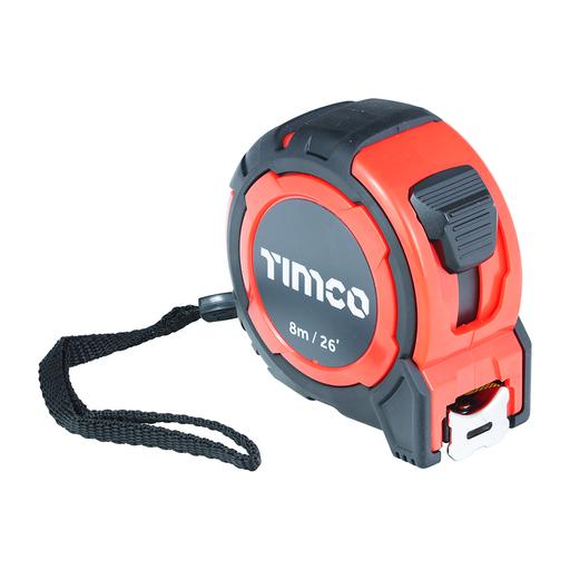 TIMCO Tape Measure (8m/26ft x 25mm, Unit of 1)