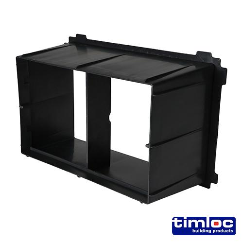 TIMCO Timloc Through-Wall Cavity Sleeve Extension - Black - 1236 (229 x 152, Bag of 1)