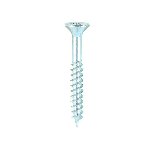 TIMCO Twin-Threaded Woodscrews - PZ - Double Countersunk - Zinc (7 x 1 1/4, TIMpac of 25)