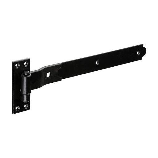 TIMCO Pair Of Cranked Band & Hook On Plates - Black (350mm, Plain Bag of 1)