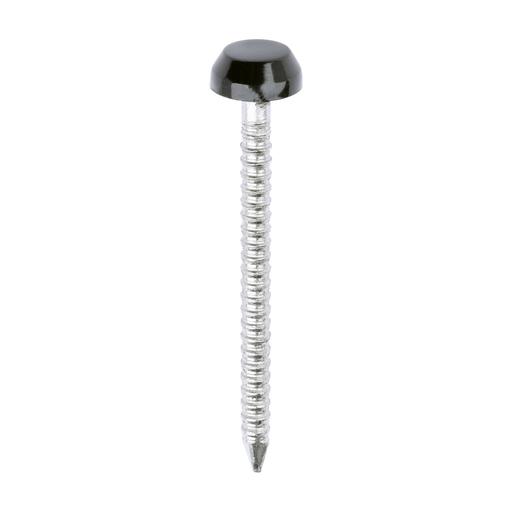 TIMCO Polymer Headed Pins - A4 Stainless Steel - Black (30mm, Box of 250)